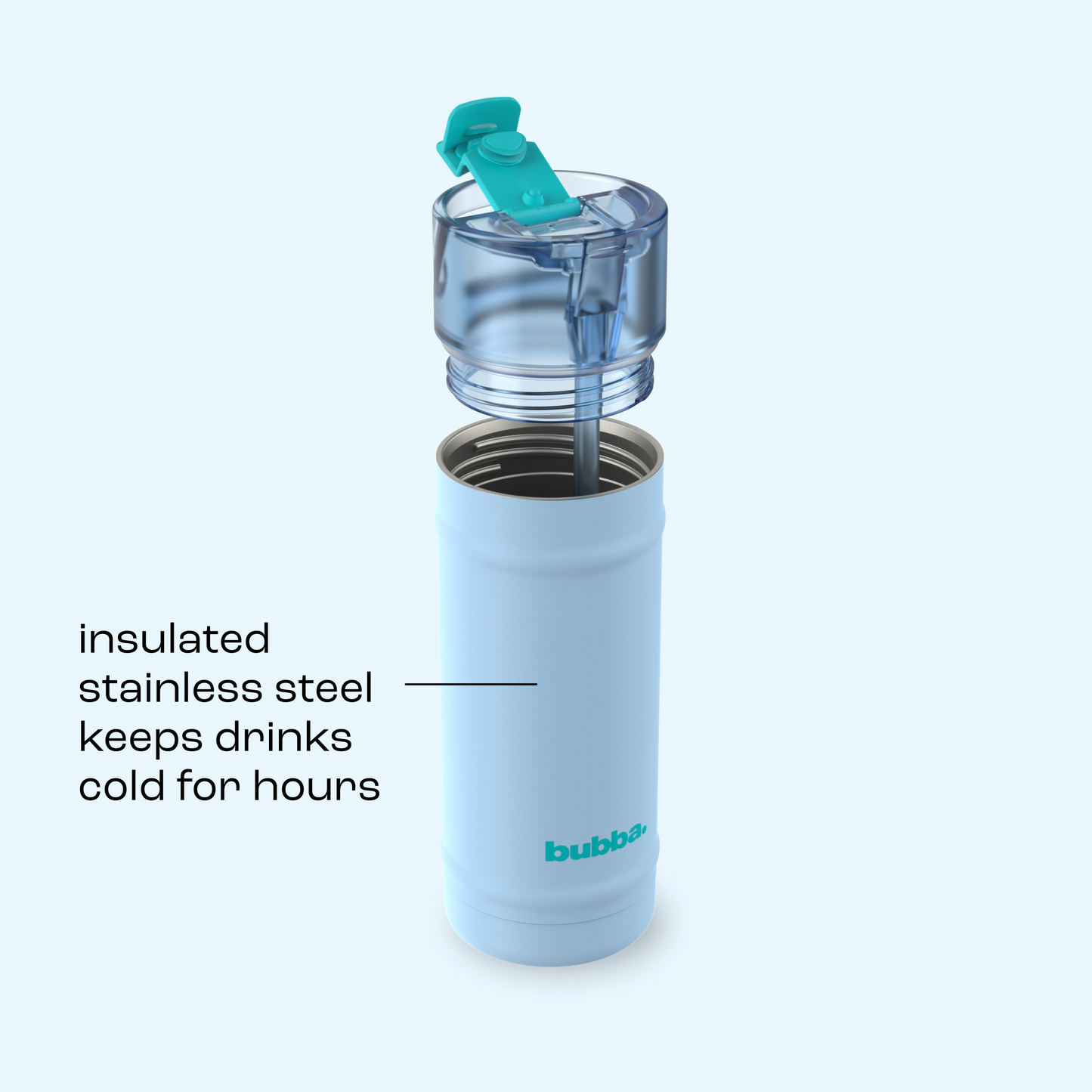 bubba 18 oz DualSip Insulated Stainless Steel Water Bottle - Daydreamin - US 8066