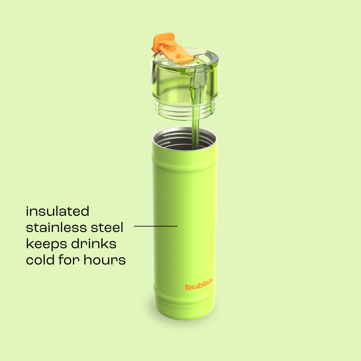 bubba 24 oz DualSip Insulated Stainless Steel Water Bottle - Glow Up - US 6483
