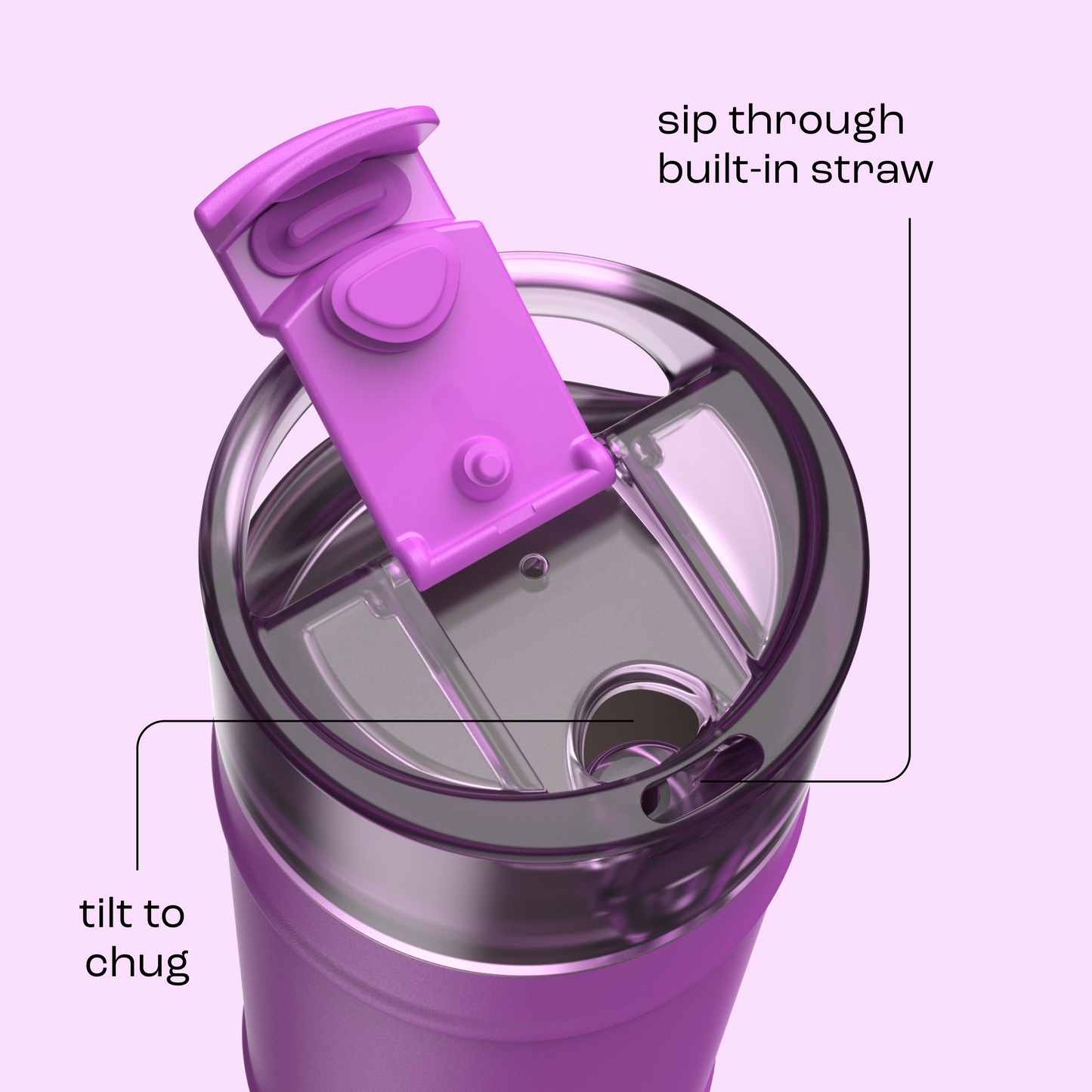 bubba 18 oz DualSip Insulated Stainless Steel Water Bottle - Mood Booster - US 9471