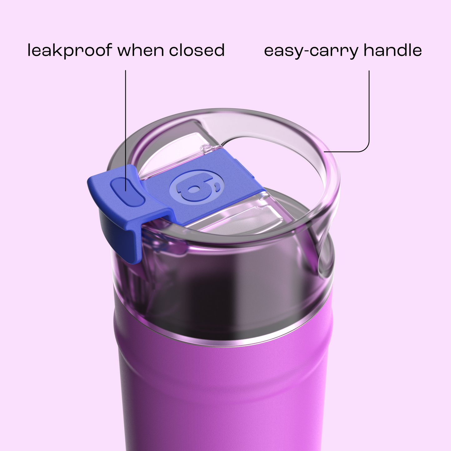 bubba 18 oz DualSip Insulated Stainless Steel Water Bottle - Mood Booster - US 9471