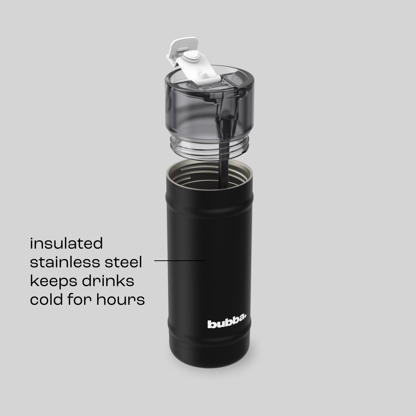 bubba 18 oz DualSip Insulated Stainless Steel Water Bottle -  Office Siren - US 1330