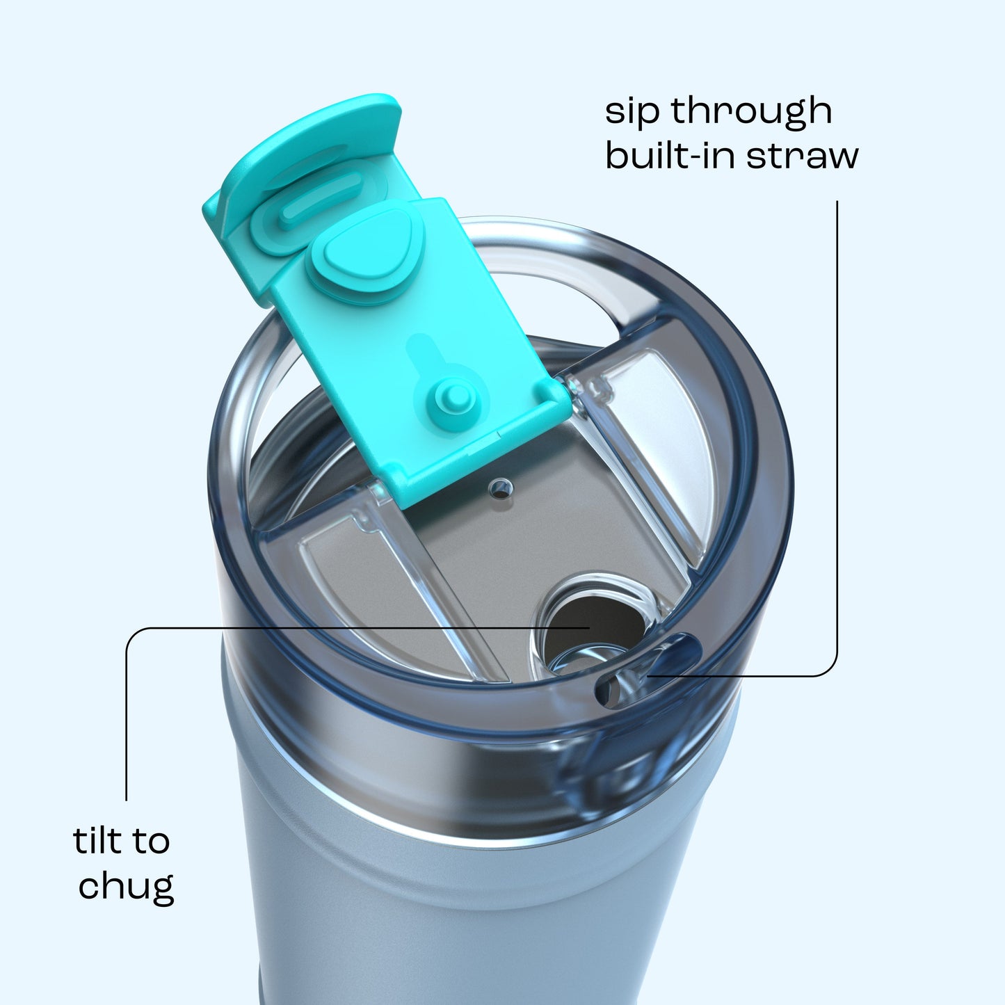 bubba 24 oz DualSip Insulated Stainless Steel Water Bottle - Daydreamin - US 1446