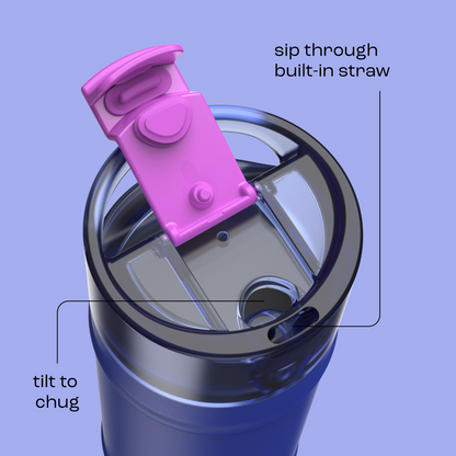 bubba 18 oz DualSip Insulated Stainless Steel Water Bottle - Ocean Energy - US 4622