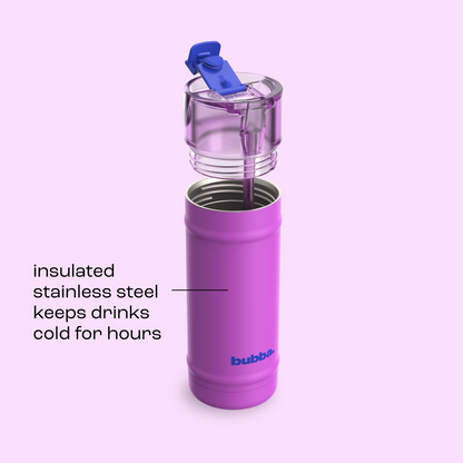 bubba 18 oz DualSip Insulated Stainless Steel Water Bottle - Mood Booster - US 9471