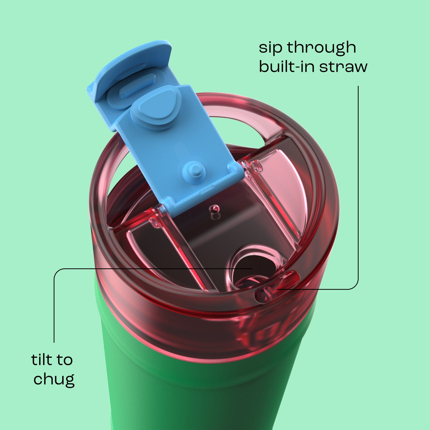 bubba 24 oz DualSip Insulated Stainless Steel Water Bottle - Fresh Serve - US 4863
