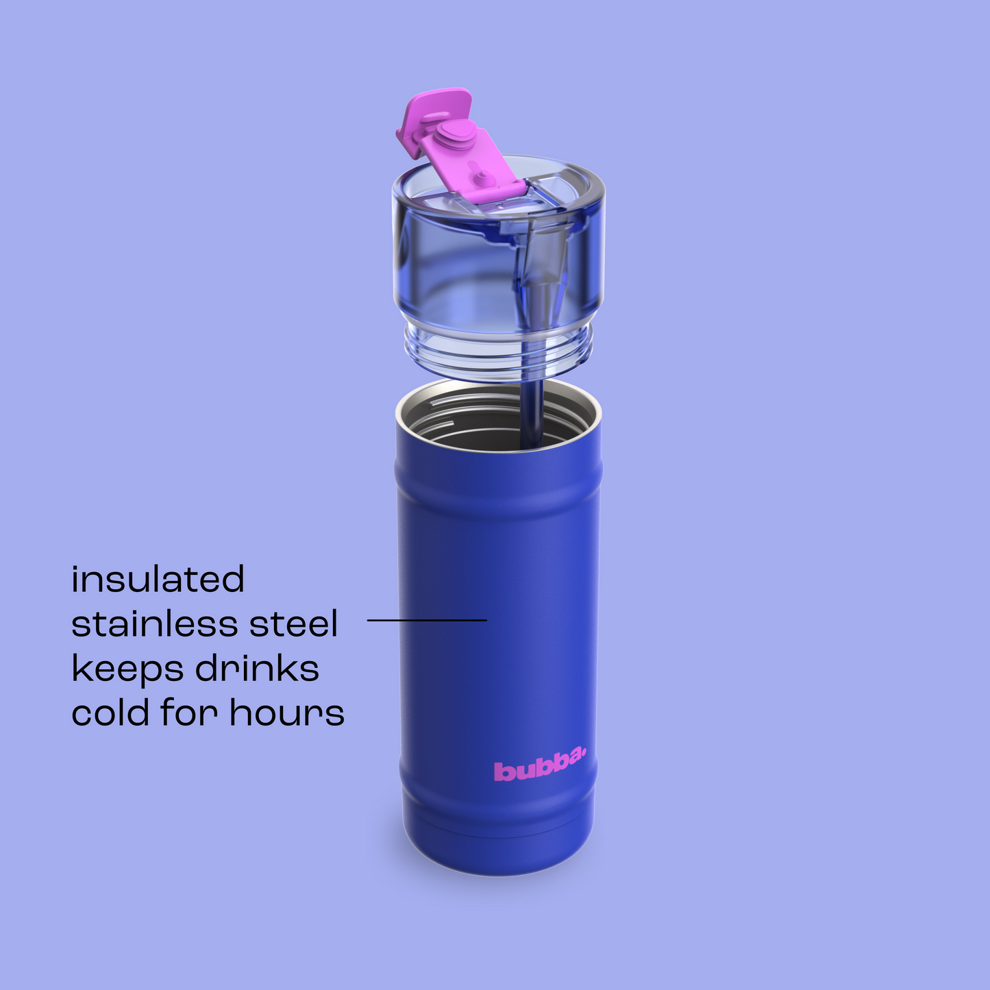 bubba 18 oz DualSip Insulated Stainless Steel Water Bottle - Ocean Energy - US 4622