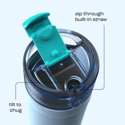 bubba 18 oz DualSip Insulated Stainless Steel Water Bottle - Daydreamin - US 8066