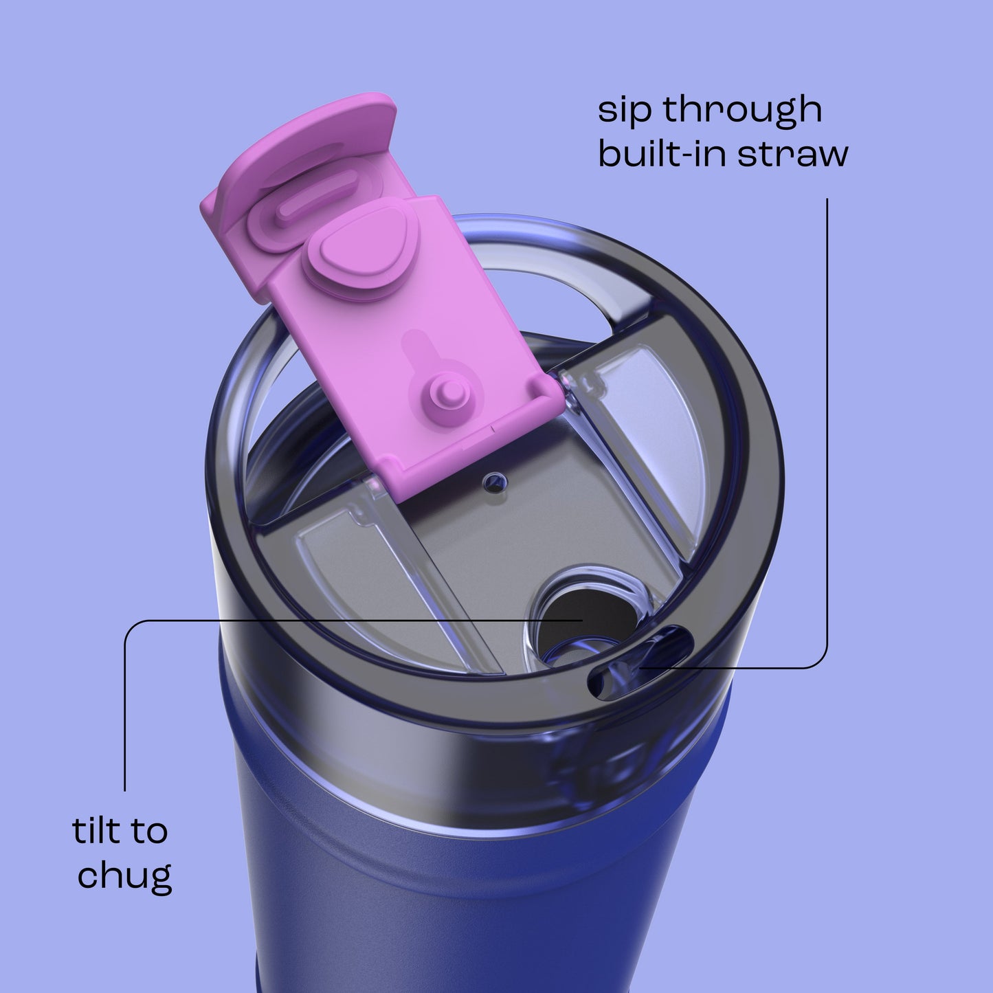 bubba 24 oz DualSip Insulated Stainless Steel Water Bottle - Ocean Energy - US 5832